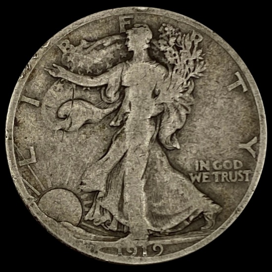1919-S Walking Liberty Half Dollar NICELY CIRCULAT NICELY CIRCULATED