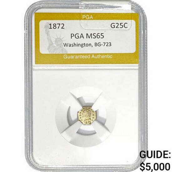 1872 Washington G25C MS65