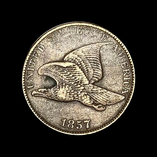 1857 Copper-Nickel Flying Eagle Cent LIGHTLY CIRCULATED
