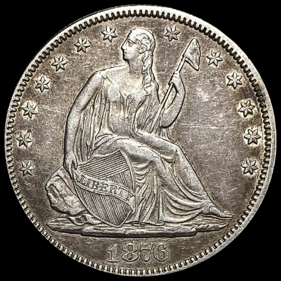 1876 Seated Liberty Half Dollar CLOSELY UNCIRCULATED