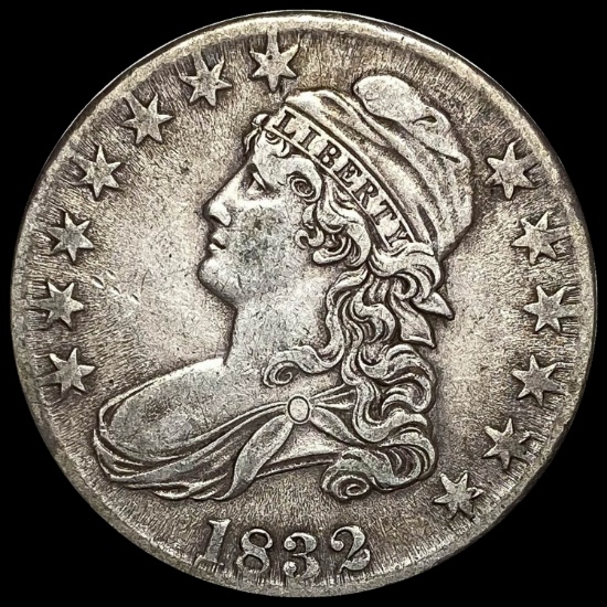 1832 Silver Capped Bust Half Dollar NEARLY UNCIRCULATED