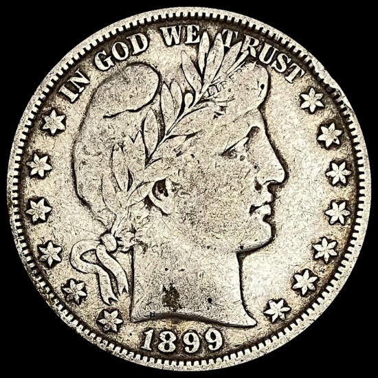 1899 Silver Half Dollar (Barber) NICELY CIRCULATED
