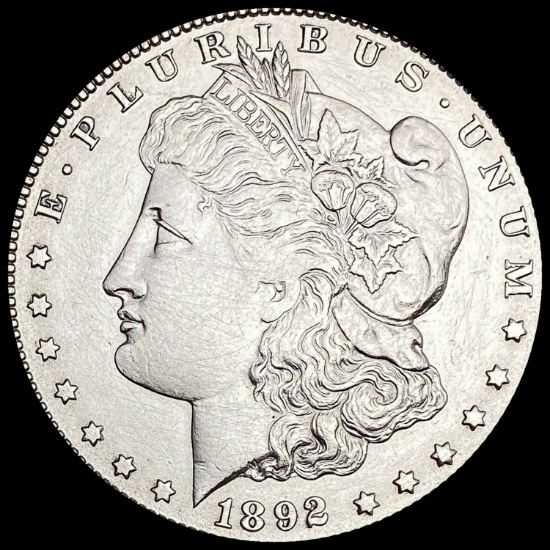 1892 Silver Morgan Dollar CLOSELY UNCIRCULATED