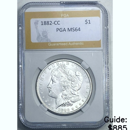 1882-CC Morgan Dollar PGA MS64