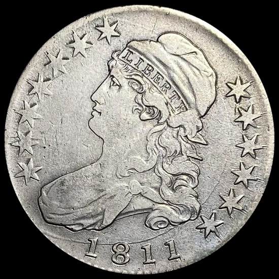 1811 Capped Bust Half Dollar LIGHTLY CIRCULATED