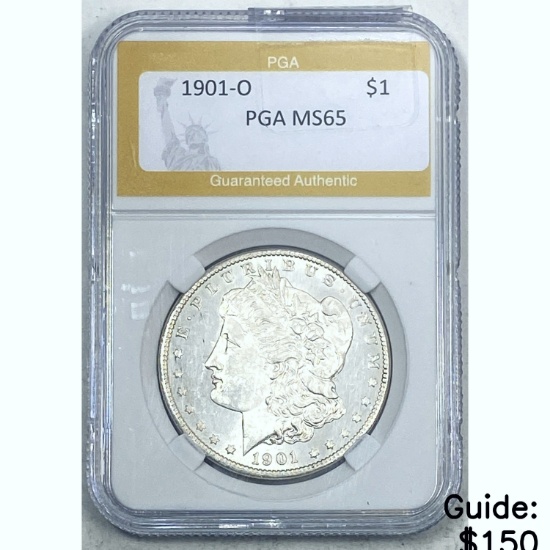 1901-O Morgan Dollar PGA MS65