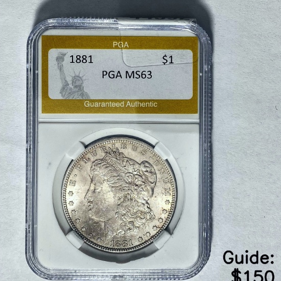 1881 Morgan Dollar PGA MS63