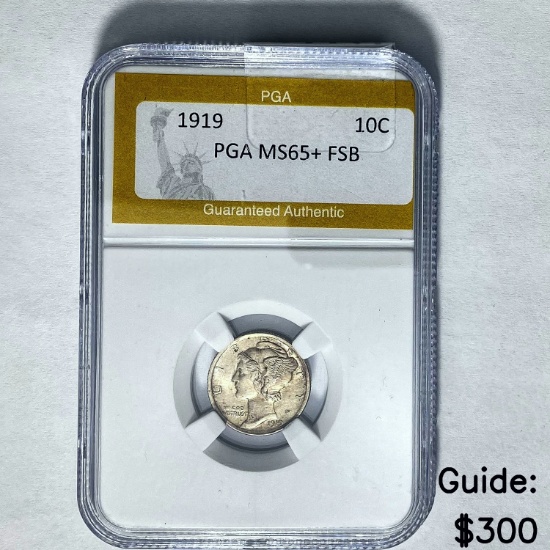 1919 10C PGA MS65+ FSB