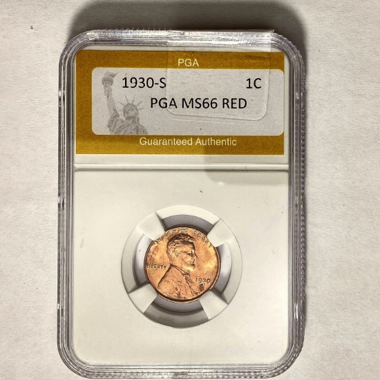 1930-S 1C PGA MS66 RED