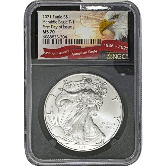 2021 American Eagle $1 NGC MS70