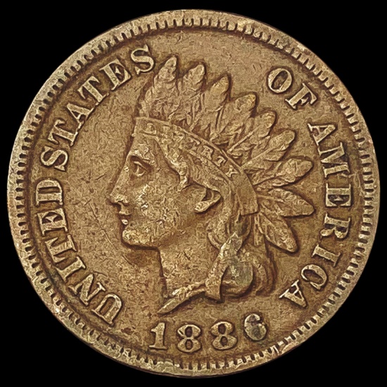 1886 Indian Head Cent LIGHTLY CIRCULATED