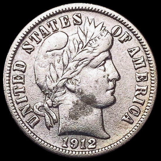 1912-D Barber Dime CLOSELY UNCIRCULATED