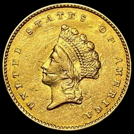 1855 Indian Princess Head Gold Dollar CLOSELY UNCI CLOSELY UNCIRCULATED