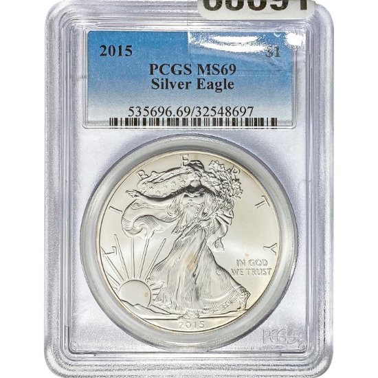2015 Silver Eagle PCGS MS69