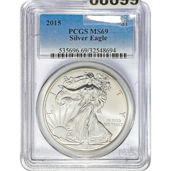 2015 Silver Eagle PCGS MS69