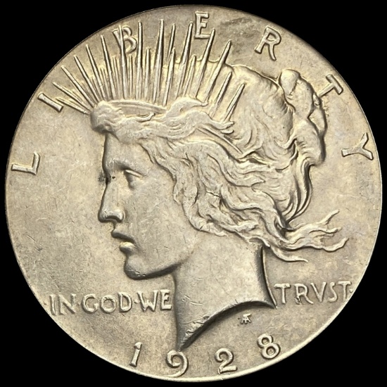 1928 Silver Peace Dollar CHOICE AU