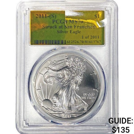 2011-(S) Silver Eagle PCGS MS70