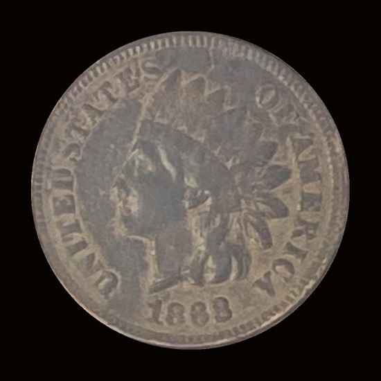 1888 Indian Head Cent ABOUT UNCIRCULATED