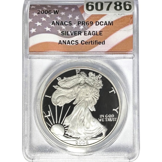 2006-W Silver Eagle ANACS PR69 DCAM