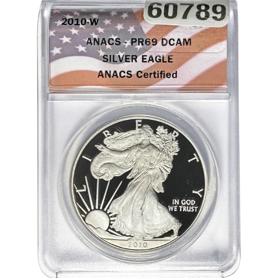 2010-W Silver Eagle ANACS PR69 DCAM