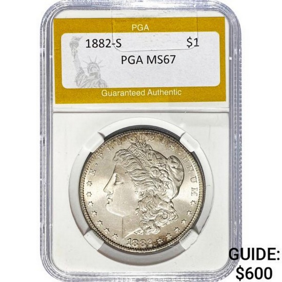 1882-S Morgan Dollar PGA MS67