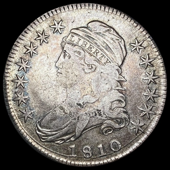 1810 Capped Bust Half Dollar LIGHTLY CIRCULATED LIGHTLY CIRCULATED