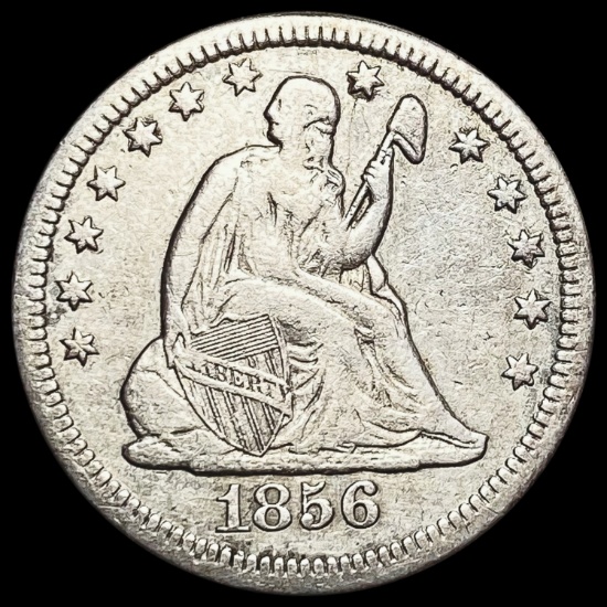 1856-O Seated Liberty Quarter LIGHTLY CIRCULATED LIGHTLY CIRCULATED