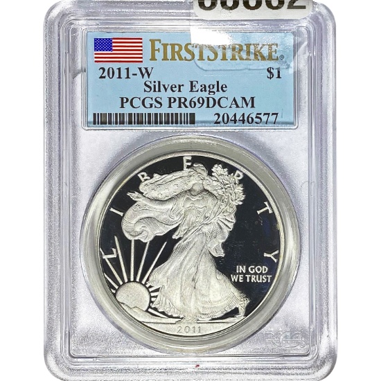 2011-W Silver Eagle PCGS PR69DCAM