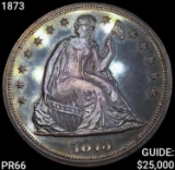 1873 Seated Liberty Dollar SUPERB GEM PROOF
