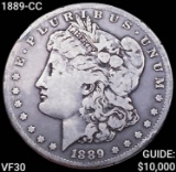 1889-CC Morgan Silver Dollar LIGHTLY CIRCULATED