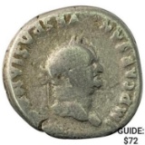 Roman Vespasian 69-79 AD Silver Denarius NEARLY UNCIRCULATED