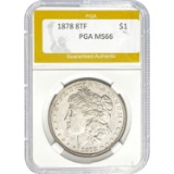 1878 8TF Morgan Dollar PGA MS66