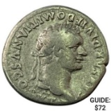 Roman Domitian 81-96 AD Silver Denarius NEARLY UNCIRCULATED