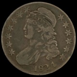 1824 Capped Bust Half Dollar LIGHTLY CIRCULATED LIGHTLY CIRCULATED