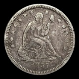 1857 Seated Liberty Quarter LIGHTLY CIRCULATED