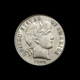 1909-S Silver Barber Dime UNCIRCULATED