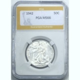 1942 Silver Half Dollar PGA MS66