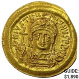 Byzantine Justinian I 527-565 AD Gold Solidus UNCIRCULATED