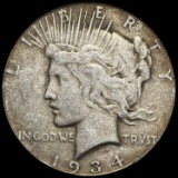 1934 Peace Silver Dollar NEARLY UNCIRCULATED
