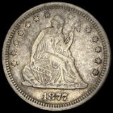 1877 Seated Liberty Quarter NEARLY UNCIRCULATED