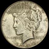 1928 Silver Peace Dollar CLOSELY UNCIRCULATED