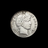 1915 Barber Dime CHOICE AU