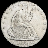 1855 Seated Liberty Half Dollar CLOSELY UNCIRCULATED