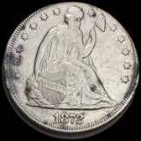 1872-O Silver Seated Liberty Dollar NEARLY UNCIRCULATED