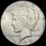 1935 Silver Peace Dollar CHOICE BU