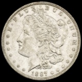 1887 Morgan Silver Dollar CLOSELY UNCIRCULATED CLOSELY UNCIRCULATED