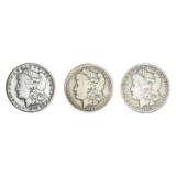 1882-1890 Key Date Carson City Morgan Silver Dollar Lot [3 Coins]