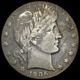 1906-S Silver Barber Half Dollar HIGH GRADE