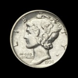 1938-D Mercury Dime ABOUT UNCIRCULATED