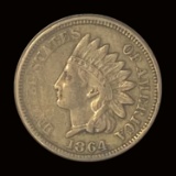 1864 Bronze Indian Head Cent ABOUT UNCIRCULATED